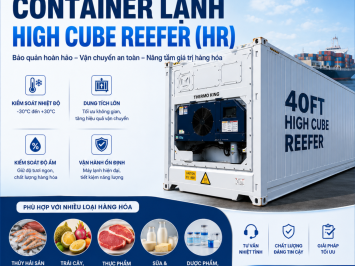 Container Lạnh High Cube Reefer (HR) Là Gì? Giải Pháp Tối Ưu Cho Vận Chuyển Hàng Đông Lạnh & Hàng Tươi Sống