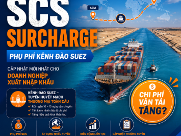 Phụ Phí SCS (Suez Canal Surcharge) Là Gì? Cập Nhật Mới Nhất Cho Doanh Nghiệp Xuất Nhập Khẩu