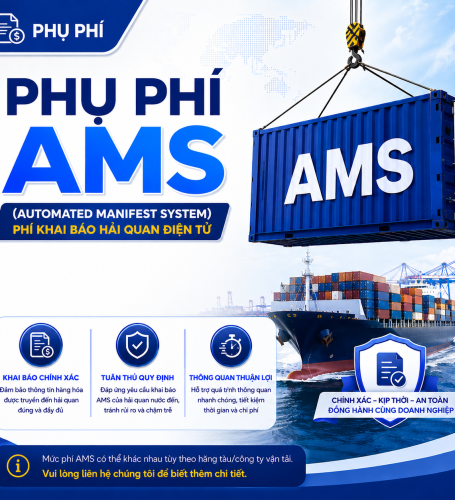PHỤ PHÍ AMS – NHỮNG ĐIỀU DOANH NGHIỆP CẦN LƯU Ý KHI XUẤT KHẨU HÀNG ĐI MỸ