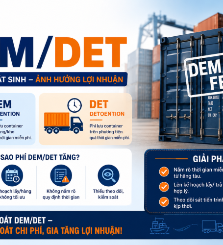 DEM VÀ DET TRONG LOGISTICS LÀ GÌ? CÁCH PHÂN BIỆT VÀ TỐI ƯU CHI PHÍ