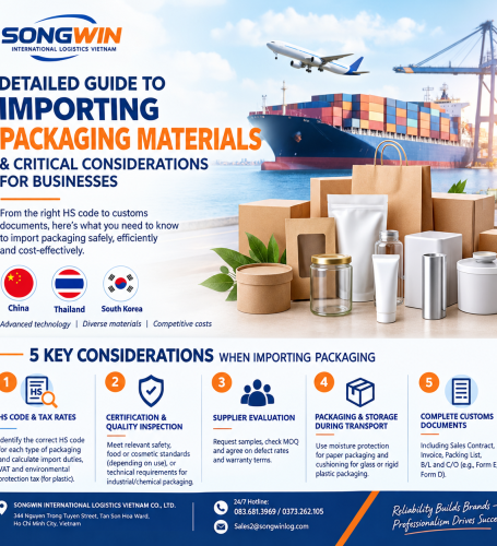 Detailed Guide to Importing Packaging Materials & Critical Considerations for Businesses