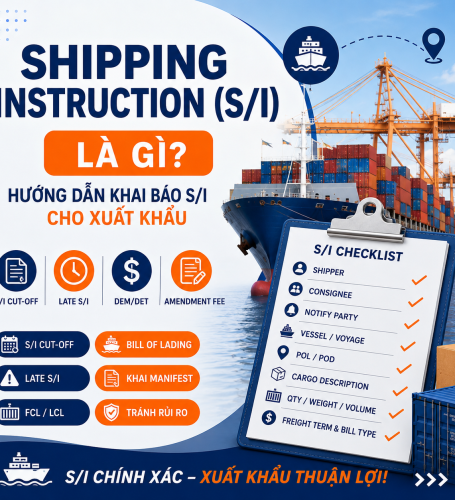 S/I - Shipping Instruction Là Gì? Hướng Dẫn Khai Báo S/I Chi Tiết Từ A-Z Cho Doanh Nghiệp Xuất Khẩu